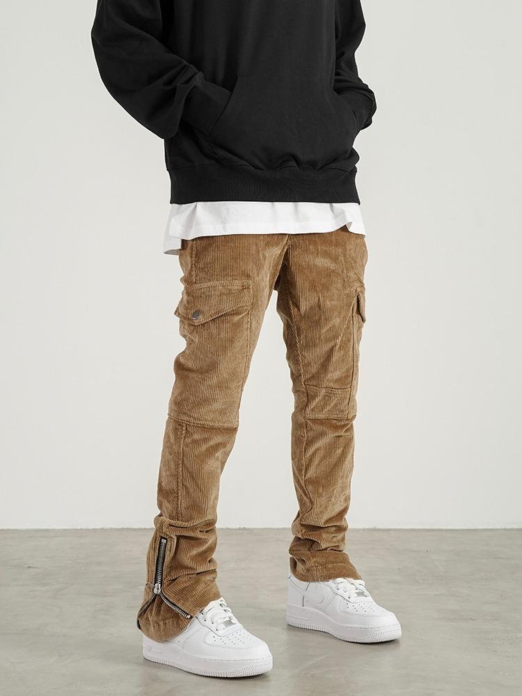 【YOURNUS】Mel Corduroy Crop Cargo Pants W Quad Cargo. 23
